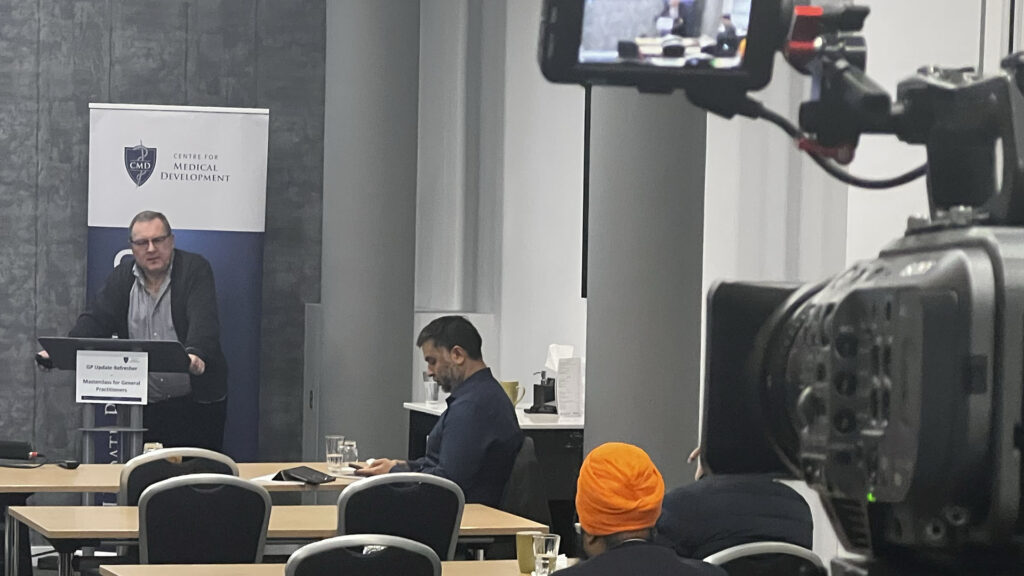 videographer films Manchester event